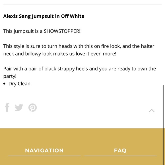 ALEXIS SANG JUMPSUIT IN OFF WHITE XS - Picture 3 of 10
